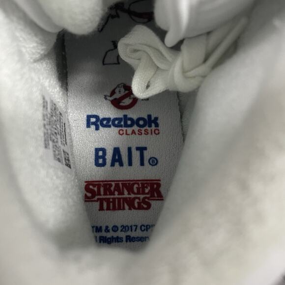 Reebok Ex-O-Fit Clean High SZ 9.5 White Bait Stranger Things Ghostbusters CN3570 main image 4